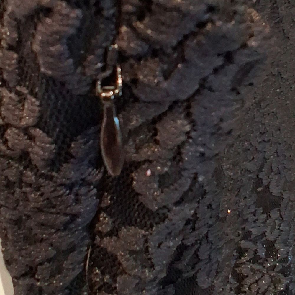 Free People Black Silver Ombre Metallic Brocade Knit Tank Mini Dress Size S - Picture 4 of 9